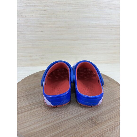 Crocs Classic American Flag Red White Blue Comfort Clogs Childrens Size 13 - Picture 4 of 8